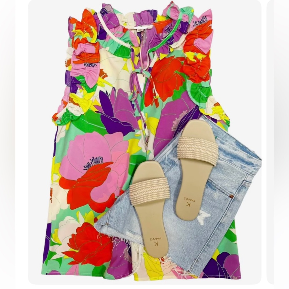 Entro Floral Top - L